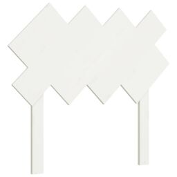 Berkfield Home Bed Headboard White 92x3x81 cm Solid Wood Pine - Size: 92 x 3 x 81 cm - thumbnail 2