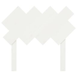 Berkfield Home Bed Headboard White 92x3x81 cm Solid Wood Pine - Size: 92 x 3 x 81 cm - thumbnail 4