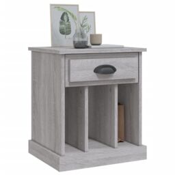 Berkfield Home Bedside Cabinets 2 pcs Grey Sonoma 43x36x50 cm - Size: 43 x 36 x 50 cm - thumbnail 4