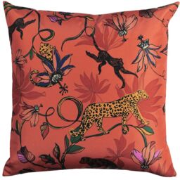 Furn Wildlife Exotic Water & UV Resistant Outdoor Cushion in Orange - thumbnail 1