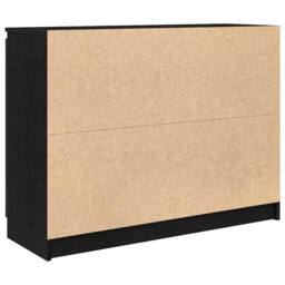 Berkfield Home Sideboard with Drawers Black Oak 100.5x35x76 cm Engineered Wood - thumbnail 8