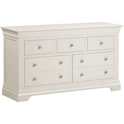Seconique Bordeaux 3+2 Drawer Chest (Fully Assembled) in Ivory - thumbnail 2