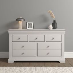 Seconique Bordeaux 3+2 Drawer Chest (Fully Assembled) in Ivory - thumbnail 1