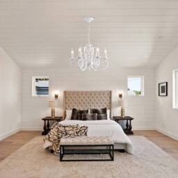 NIVOR French Country Chandelier Farmhouse Candle Iron Metal Pendant Light in White - thumbnail 4