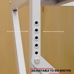 DS DRYERSTANDS Maxi, Universal Freestanding Tumble Dryer Stacking Kit, 100kg Heavy Duty Support, White - thumbnail 7