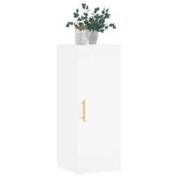 Berkfield Home Wall Mounted Cabinet White 34.5x34x90 cm - thumbnail 4