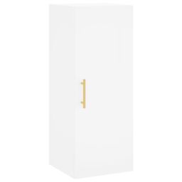 Berkfield Home Wall Mounted Cabinet White 34.5x34x90 cm - thumbnail 2