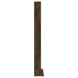 Berkfield Home CD Cabinet Smoked Oak 102x23x177.5 cm Engineered Wood in Brown - thumbnail 4