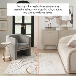 The Rug Shop UK Modern Anti-Shed Easy To Clean Area Rug in Ivory - Size: 240 cm x 300 cm - thumbnail 3
