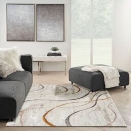 The Rug Shop UK Modern Anti-Shed Easy To Clean Area Rug in Ivory - Size: 240 cm x 300 cm - thumbnail 1