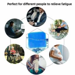 Kelvenix Honeycomb Breathable Gel Seat Cushion in Blue - Size: 100 cm x 190 cm - thumbnail 5