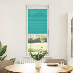 Berkfield Home Pleated Blind Petrol Green 45x150 cm Fabric Width 44.4 cm Polyester - thumbnail 2