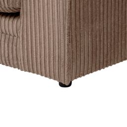 SquareBoxx Lennox Jumbo Cord Corner Sofa Left Hand Facing Chaise in Light Brown - thumbnail 5