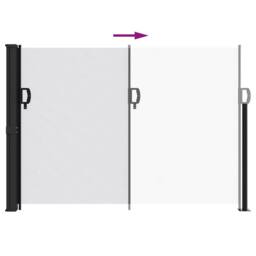 Berkfield Home Retractable Side Awning White 140x300 cm - thumbnail 5
