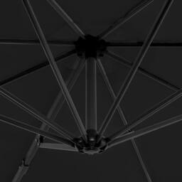 Berkfield Home Outdoor Umbrella with Portable Base Anthracite in Grey - thumbnail 5