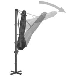 Berkfield Home Outdoor Umbrella with Portable Base Anthracite in Grey - thumbnail 4