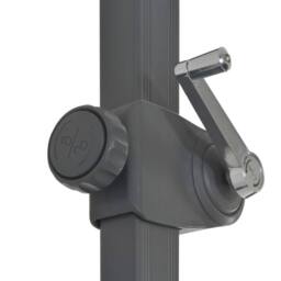 Berkfield Home Outdoor Umbrella with Portable Base Anthracite in Grey - thumbnail 6