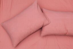Smart Living Elegant 100% Cotton Housewife Pillowcases - Soft, Durable, & Breathable in Rose - Size: Standard Pillow Case - thumbnail 1