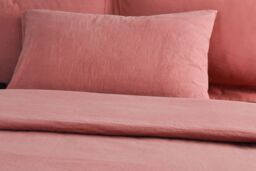 Smart Living Elegant 100% Cotton Housewife Pillowcases - Soft, Durable, & Breathable in Rose - Size: Standard Pillow Case - thumbnail 2