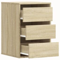 Berkfield Home Corner Chest of Drawers Sonoma Oak 40x41x58 cm Engineered Wood in Brown - Size: 40 x 41 x 58 cm - thumbnail 5