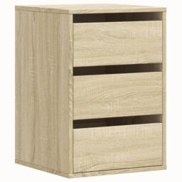Berkfield Home Corner Chest of Drawers Sonoma Oak 40x41x58 cm Engineered Wood in Brown - Size: 40 x 41 x 58 cm - thumbnail 2
