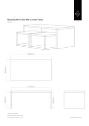Orsina Coffee Table with Space-Saving Nesting Tables, Dark Grey Coffee Tables, Contemporary Wooden Coffee Table Set - thumbnail 2