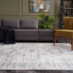 THE RUGS Montana Vintage Grey & Cream Living Room Area Rug 4050 - Size: 160 cm x 230 cm - thumbnail 8