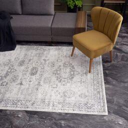 THE RUGS Montana Vintage Grey & Cream Living Room Area Rug 4050 - Size: 160 cm x 230 cm - thumbnail 7