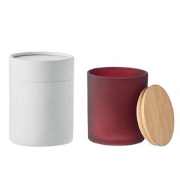 MidOcean Keops Cinnamon Plant-Based Scented Candle in Burgundy - thumbnail 2