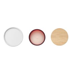 MidOcean Keops Cinnamon Plant-Based Scented Candle in Burgundy - thumbnail 3