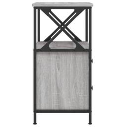 Berkfield Home Bedside Cabinet Grey Sonoma 34x35.5x70 cm Engineered Wood - thumbnail 7