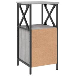 Berkfield Home Bedside Cabinet Grey Sonoma 34x35.5x70 cm Engineered Wood - thumbnail 8