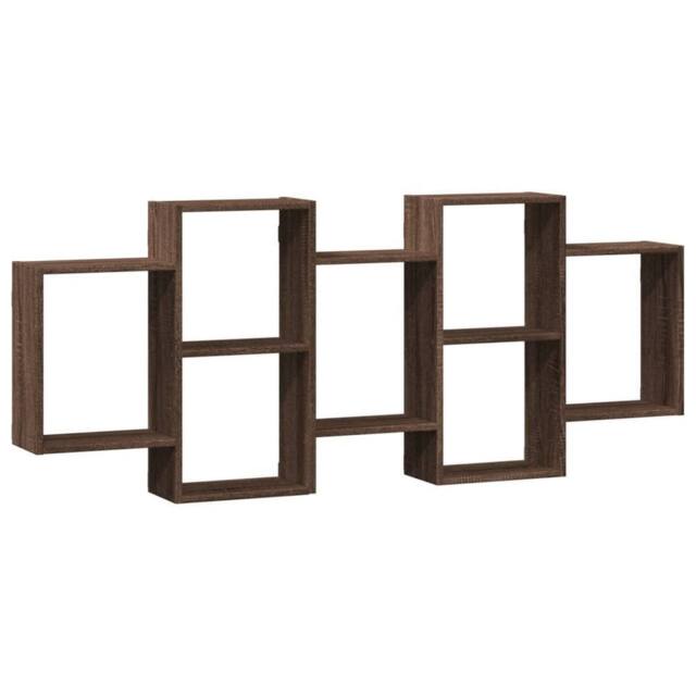 Berkfield Home Wall Shelf Brown Oak 159x18x65 cm Engineered Wood - Size: 159 x 18 x 65 cm - image 1