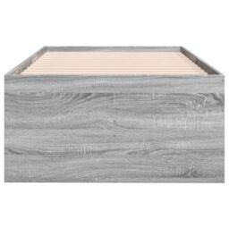 Berkfield Home Daybed with Drawers without Mattress Grey Sonoma 75x190 cm Small Single - thumbnail 5