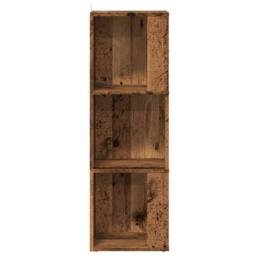 Berkfield Home Corner Cabinet Old Wood 33x33x100 cm Engineered Wood in Brown - Size: 33 x 33 x 100 cm - thumbnail 5