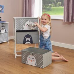 Liberty House Toys Arctic 3 Drawer Storage Chest in Grey - thumbnail 1