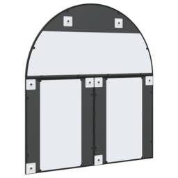 Berkfield Home Wall Mirror Black 100x110 cm Arch Iron - thumbnail 5