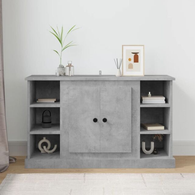 Berkfield Home Sideboard Concrete Grey 100x35.5x60 cm Engineered Wood - image 1