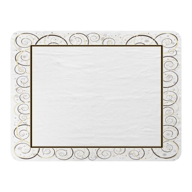 Benjamin Tate Design Swirling Frame Blanket in Natural - Size: 120 cm x 150 cm - image 1