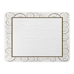 Benjamin Tate Design Swirling Frame Blanket in Natural - Size: 120 cm x 150 cm - thumbnail 1