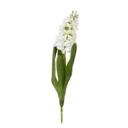 Lemon Pavilion Furniture and Decor Hyacinth (Single Stem Flower) - Plastic - Height 44 cm - White - thumbnail 1