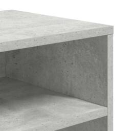 Berkfield Home Decorative Book Cabinet Concrete Grey 66x31x80 cm Engineered Wood - Size: 66 x 31 x 80 cm - thumbnail 7