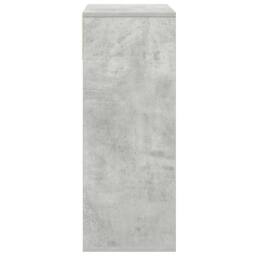 Berkfield Home Decorative Book Cabinet Concrete Grey 66x31x80 cm Engineered Wood - Size: 66 x 31 x 80 cm - thumbnail 5