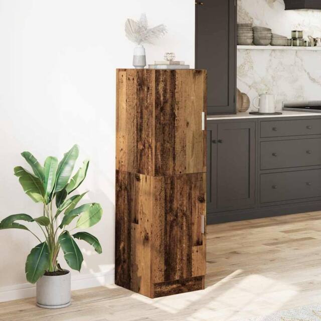 Berkfield Home Kitchen Cabinet Old Wood 38x41.5x131.5 cm Engineered Wood in Brown - image 1