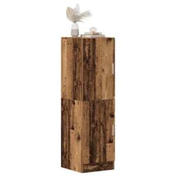 Berkfield Home Kitchen Cabinet Old Wood 38x41.5x131.5 cm Engineered Wood in Brown - thumbnail 2