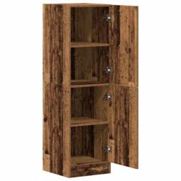 Berkfield Home Kitchen Cabinet Old Wood 38x41.5x131.5 cm Engineered Wood in Brown - thumbnail 5