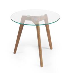 Cheshire Glenfinnan Nest of 2 Tables in Dark Brown & Clear - thumbnail 7