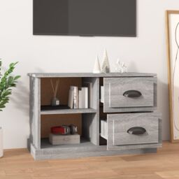 Berkfield Home TV Cabinet Grey Sonoma 73x35.5x47.5 cm Engineered Wood - thumbnail 3