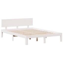 Berkfield Home Bookcase Bed without Mattress White 140x200cm Solid Wood Pine - Size: 140x200 cm - thumbnail 8