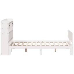 Berkfield Home Bookcase Bed without Mattress White 140x200cm Solid Wood Pine - Size: 140x200 cm - thumbnail 5